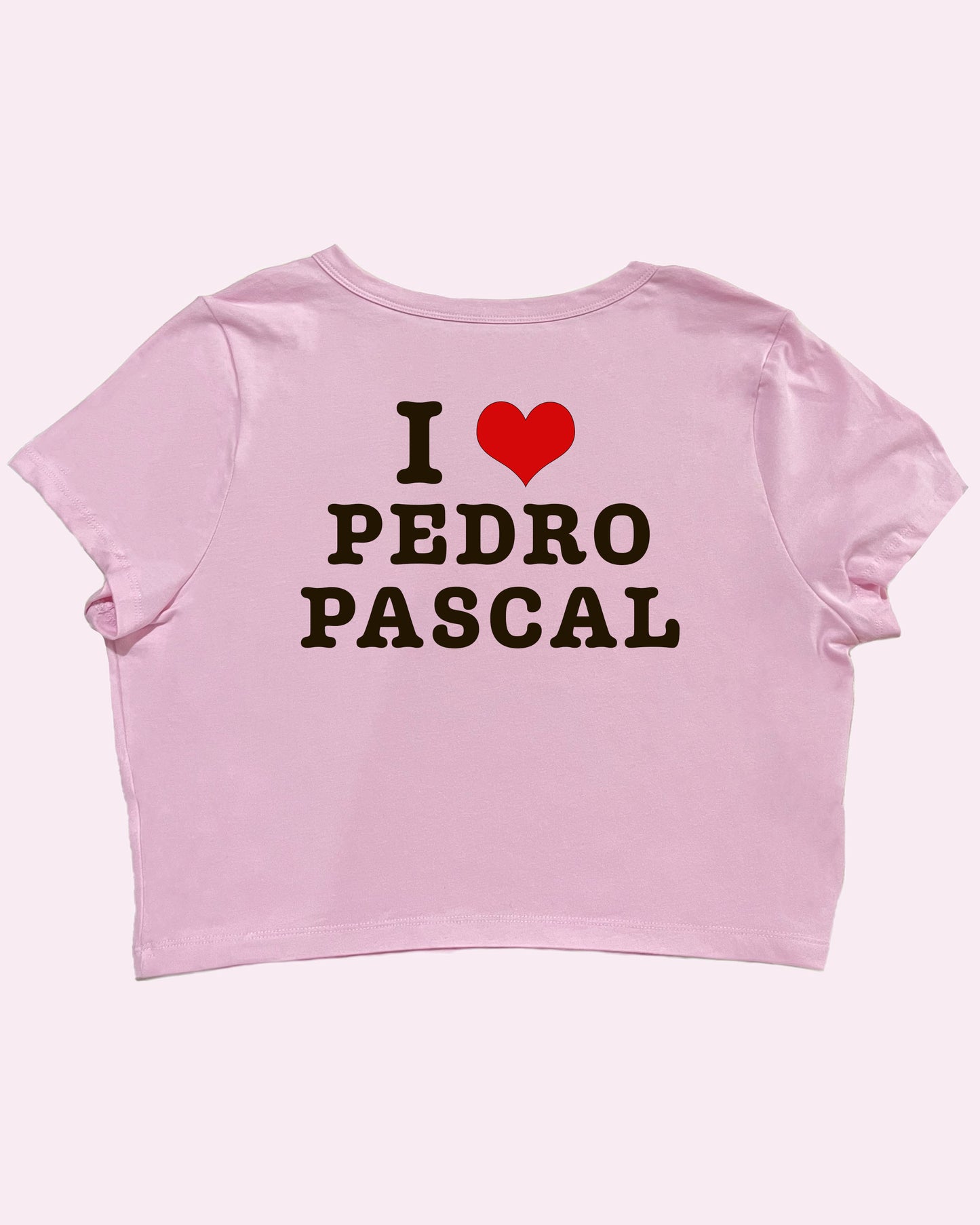 I Heart Pedro Pascal Cropped Baby Tee