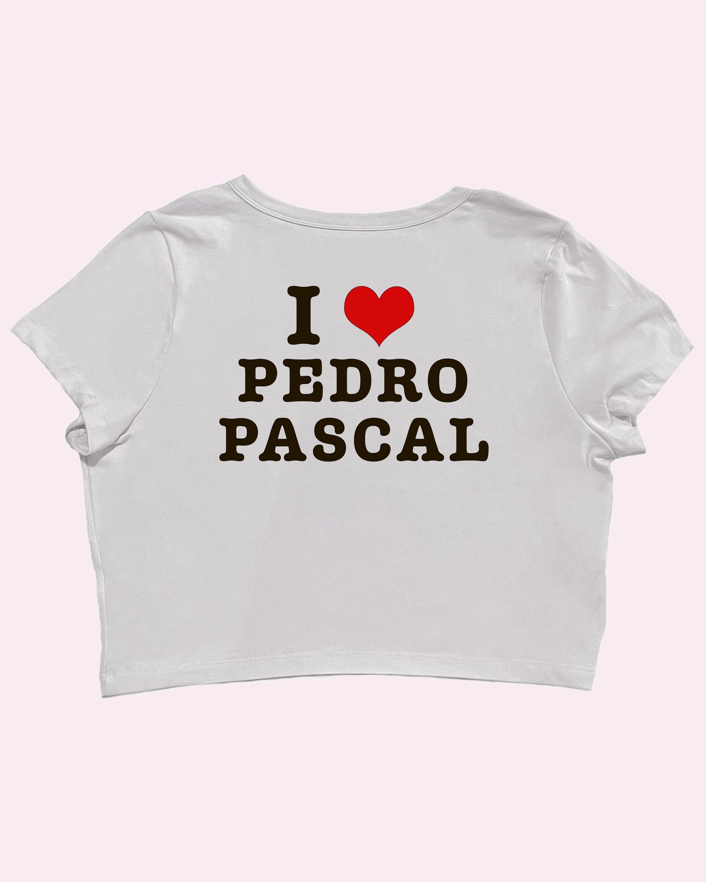 I Heart Pedro Pascal Cropped Baby Tee