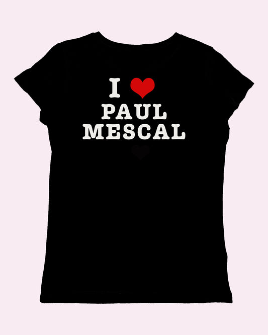 I Heart Paul Mescal Fitted Baby Tee