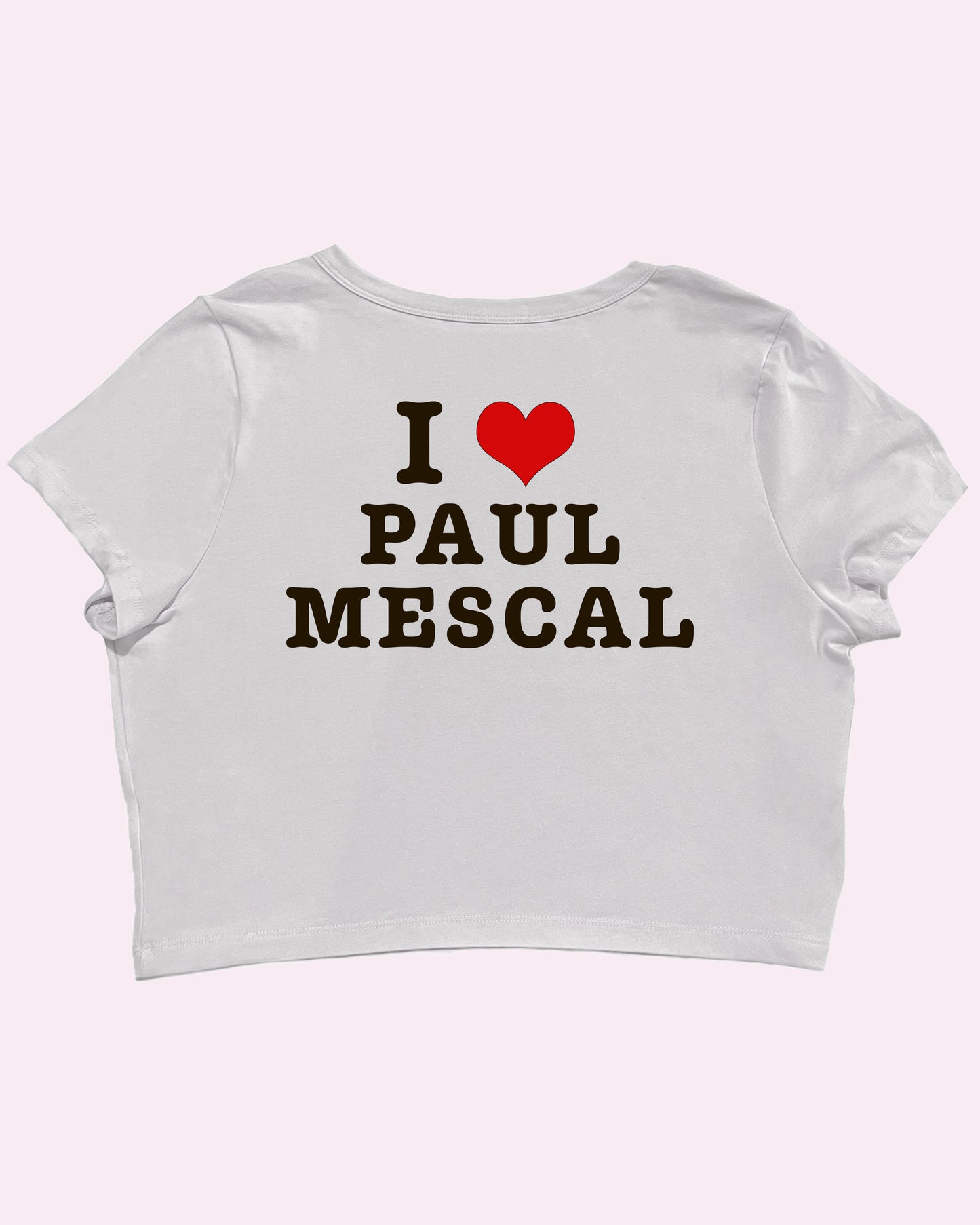 I Heart Paul Mescal Cropped Baby Tee