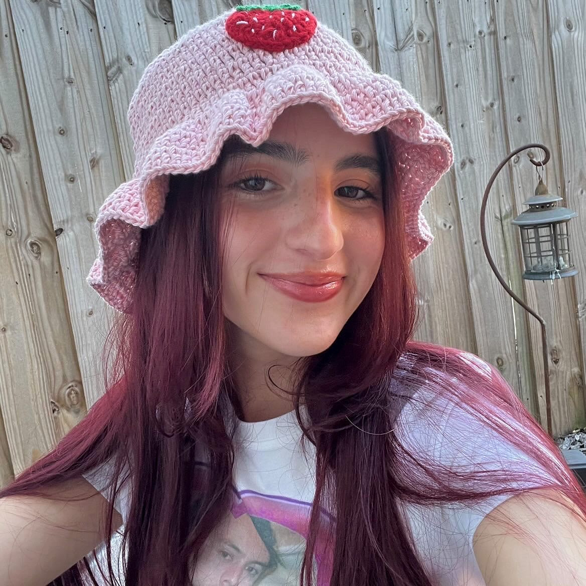 Pink Strawberry Hat