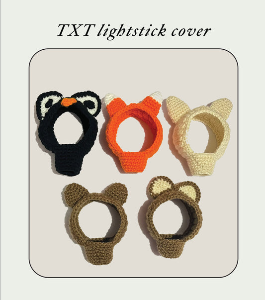 TXT crochet light stick cover